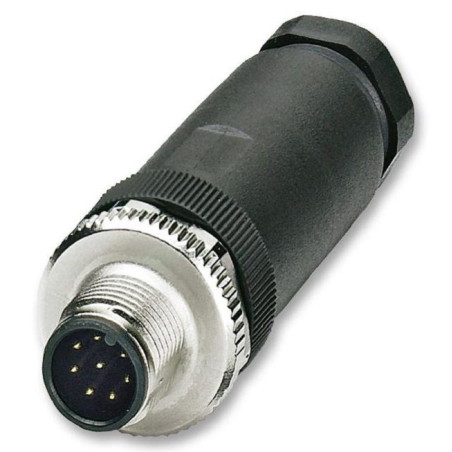 Phoenix Contact (SACC-M12MS-8CON-PG9-M) Sensor Connector, M12, Male