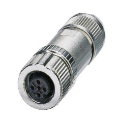 Phoenix Contact (1424668) Sensor Connector, M12 Push-In, M12, Female