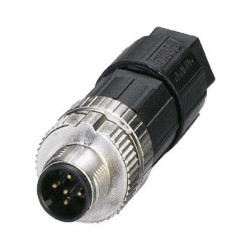 Phoenix Contact (1424649) Sensor Connector, M12 Push-In, M12, Male