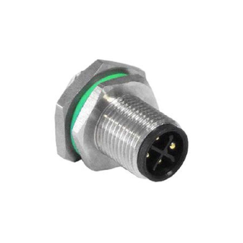 Bulgin Limited (PXMBNI12RPM04SFLM16002) Sensor Connector, M12, Male