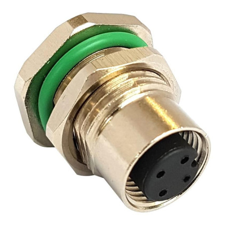 Bulgin Limited (PXMBNI12RPF03APCPG9) Sensor Connector, M12, Female