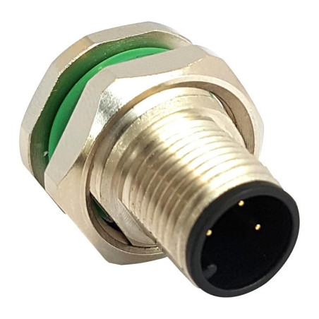 Bulgin Limited (PXMBNI12RPM05BPCM16) Sensor Connector, M12, Male