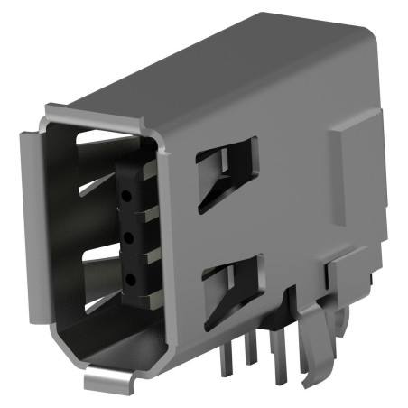 Molex (5787956-1) I/O Connector, 6 Contacts, Receptacle