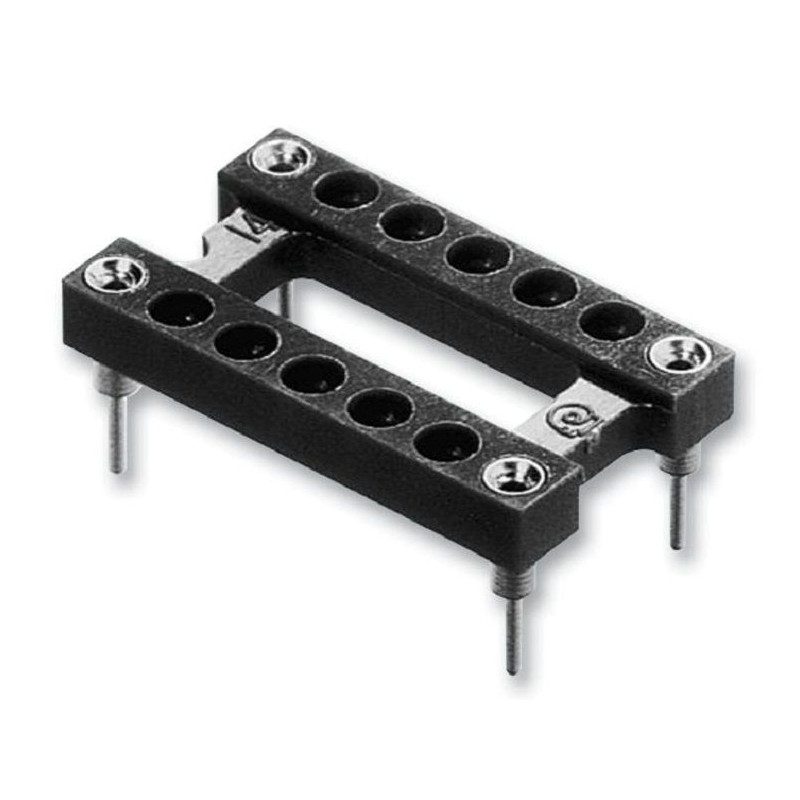 IC & Component Socket, 8 Contacts, DIP, 7.62 mm