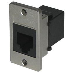 Tuk (KCK66PM) Panel Mount RJ11/RJ12 Keystone Coupler