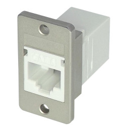 Tuk (SACK4WHPM) In-Line Adapter, Keystone Panel Mount, RJ45, RJ45