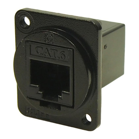 Cliff Electronic Components (CP30222M3B) In-Line Adapter, Cat6, M3 Hole