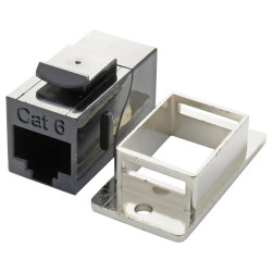 L-Com (ECF504-C6) In-Line Adapter, RJ45, RJ45, Adaptor, In-Line