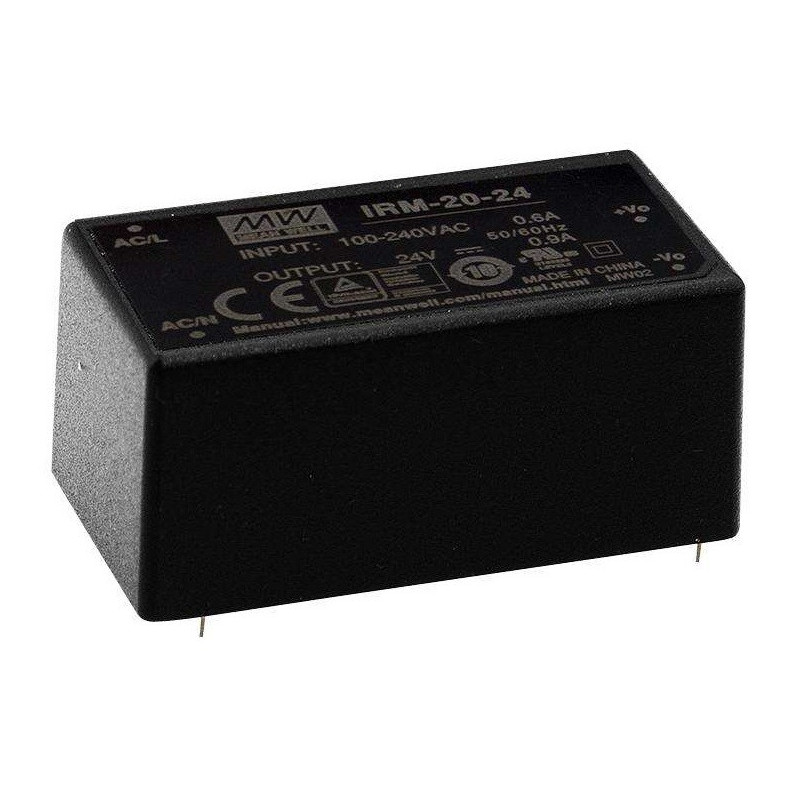 Mean Well, AC/DC PCB Mount Power Supply (PSU), ITE, 1 Output,  IRM-20-12