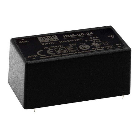 Mean Well, AC/DC PCB Mount Power Supply (PSU), ITE, 1 Output,  IRM-20-12