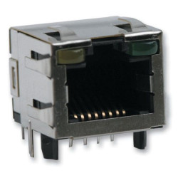 TE Connectivity (2-406549-1.) Modular Connector, RJ45 Jack, 1 x 1 (Port)