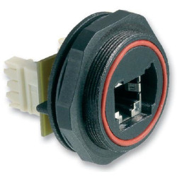 Bulgin Limited (PX0839/IDC) Modular Connector, RJ45 Jack, 1 x 1 (Port)