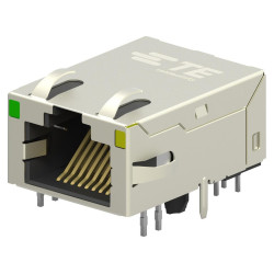 TE Connectivity (6-2301994-1) Modular Connector, RJ45 Jack, 1 x 1 (Port)