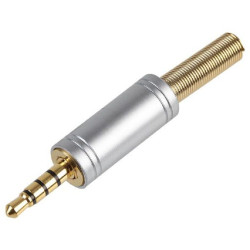 Pro Signal (PSG03880) Phone Audio Connector, 4 Contacts, Plug, 3.5 mm