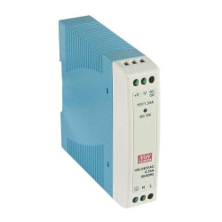 Mean Well, AC/DC DIN Rail Power Supply(PSU),ITE,1 Output,10W,24V, MDR-10-24