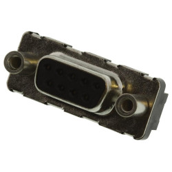 Amphenol (D09S24A4GV00LF) D Sub Connector,, Receptacle, 9 Contacts