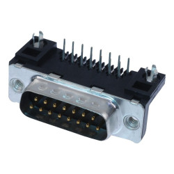 Amphenol (D09P13A4GL00LF) D Sub Connector, Plug, FCI Delta D, 9 Contacts