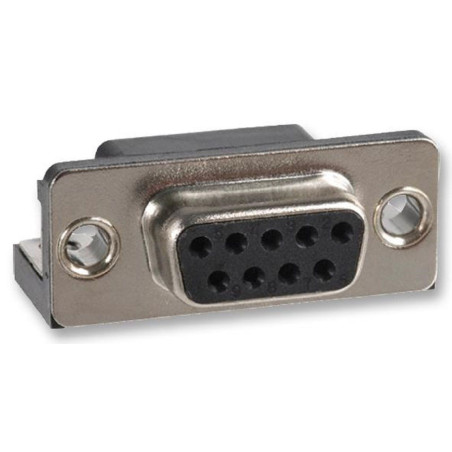 Norcomp (182-009-213R531) D Sub Connector, Receptacle, 9 Contacts