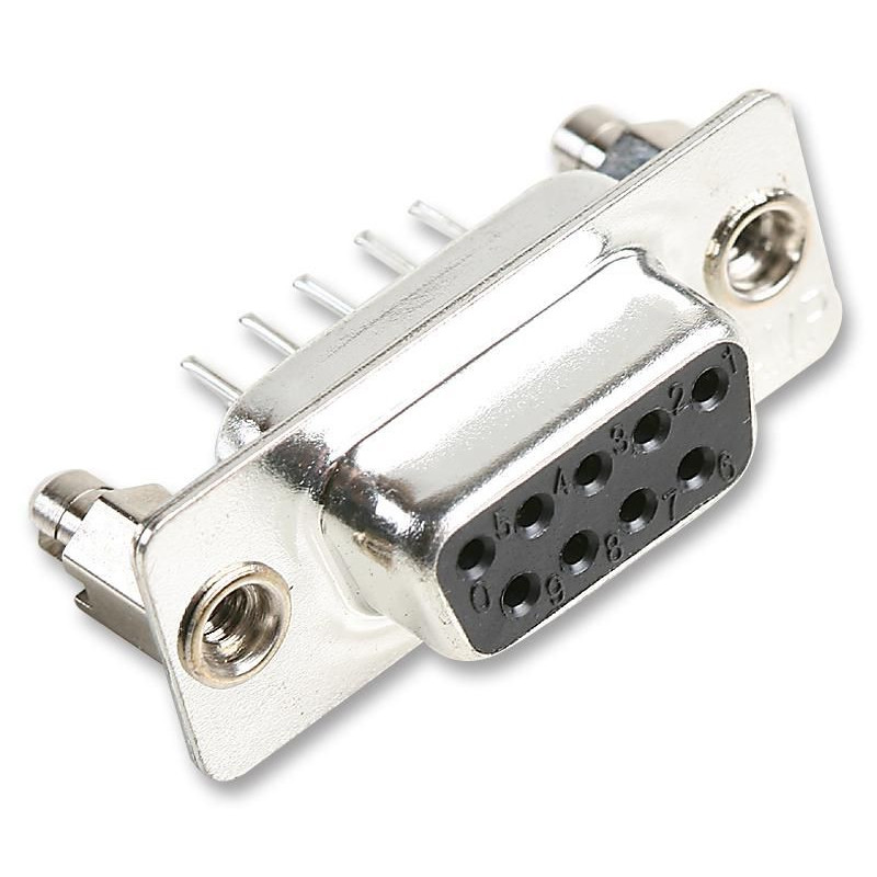 TE Connectivity (2301838-1) D Sub Connector, DB9, Standard, Receptacle