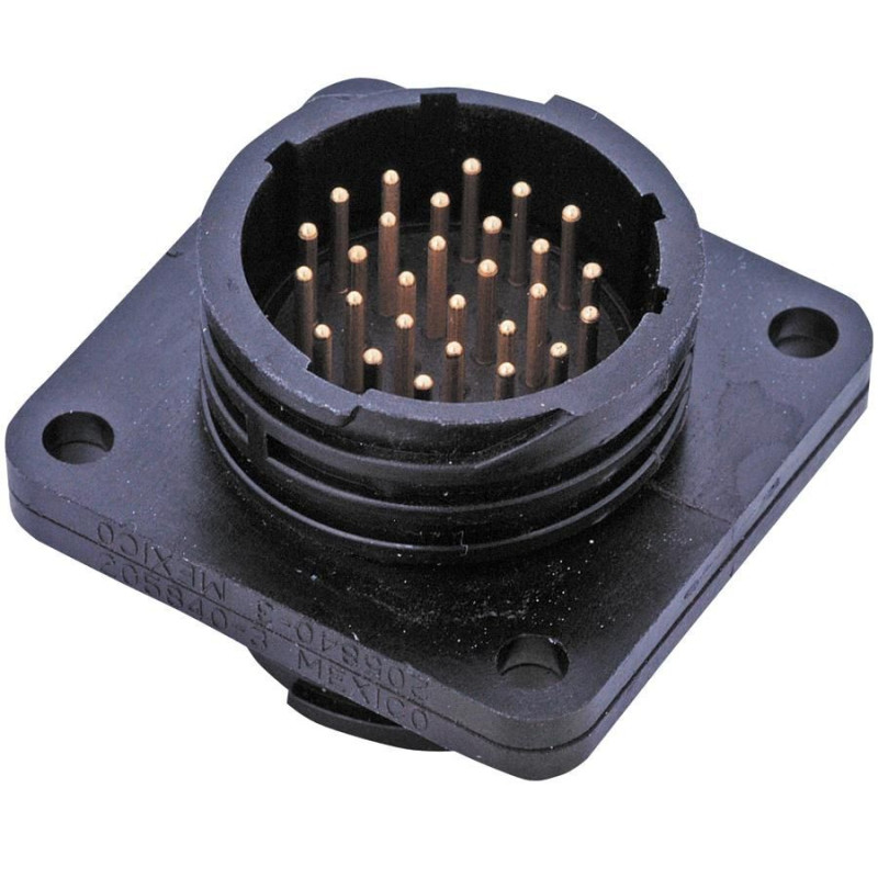 TE Connectivity (205843-1) Circular Connector, Flange Mount Receptacle