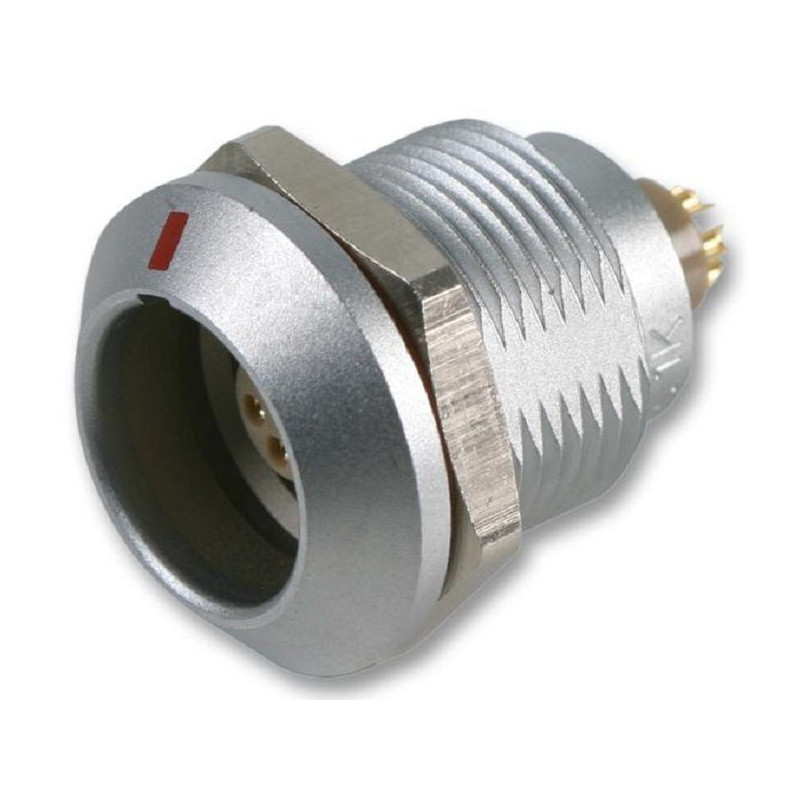 Lemo (EGG.1K.307.CLL) Circular Connector, Panel Mount Receptacle 7 Contacts