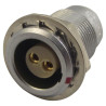 Lemo (EGG.0B.302.CLL) Circular Connector, Panel Mount Receptacle 2 Contacts