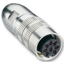 Lumberg (0322 08) Circular Connector, Cable Mount Receptacle, 8 Contacts