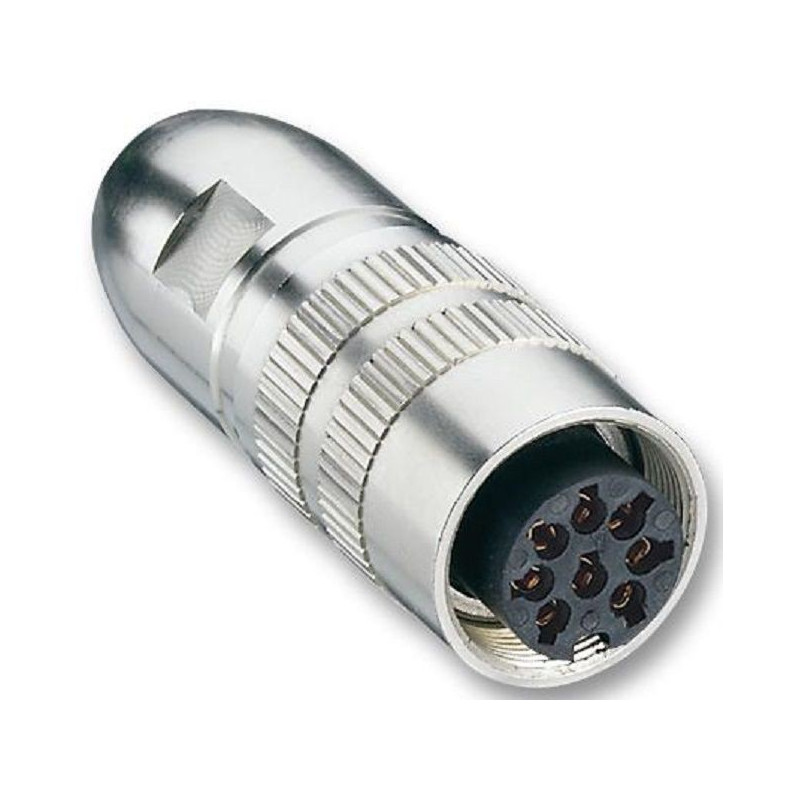 Lumberg (0322 08-1) Circular Connector, Cable Mount Receptacle, 8 Contacts