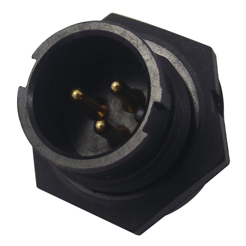 Multicomp Pro (2CT3002-W03400) Circular Connector, Plug, 3 Contacts