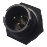 Multicomp Pro (2CT3002-W03400) Circular Connector, Plug, 3 Contacts