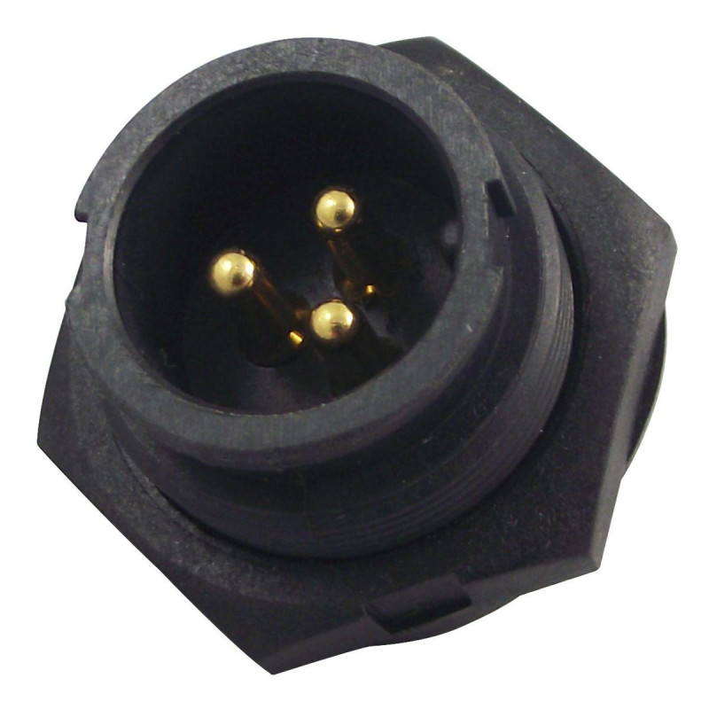 Multicomp Pro (2CM3002-W03600) Circular Connector, Plug, 3 Contacts