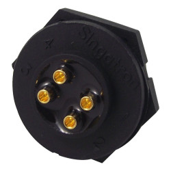 Multicomp Pro (2CT3002-W04300) Circular Connector, Plug, 4 Contacts