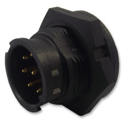 Multicomp Pro (2CT3002-W08300) Circular Connector, Plug, 8 Contacts