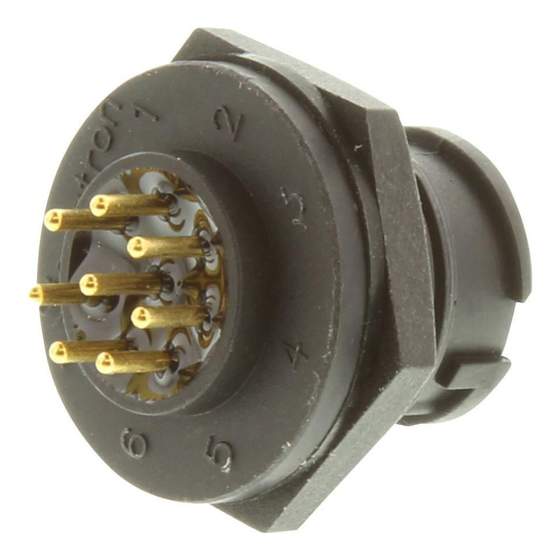 Multicomp Pro (2CT3000-W08300) Circular Connector, Receptacle, 8 Contacts