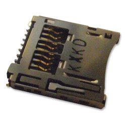 Molex (502774-0891)Memory Card Connector, MicroSD, Push-Push, 8 Contacts