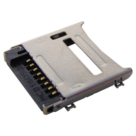 Molex (47219-2001) Memory Card Connector, MicroSD, Hinged, 8 Contacts