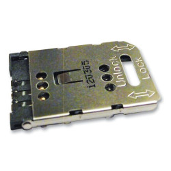 Molex (47388-2001) Memory Card Connector, Mini SIM, Hinged, 6 Contacts