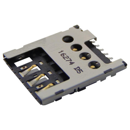 Molex (78646-3001) Memory Card Connector, Micro SIM, Push-Pull, 6 Contacts