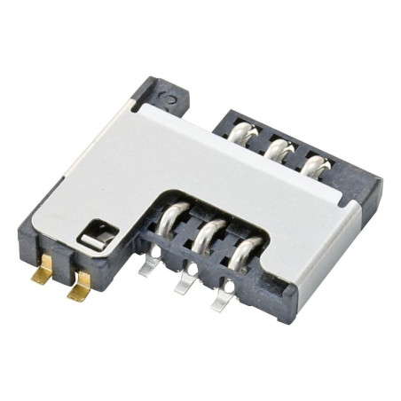 C&K Components (CCM03-3754LFTR102) Memory Card Connector, 6 Contacts