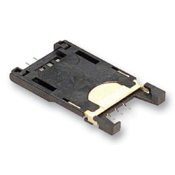 Amphenol (7111S2015X02LF) Memory Card Connector, SIM, Hinged, 6 Contacts