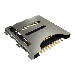 Amphenol (101019966912A) Memory Card Connector, MicroSD, 17 Contacts