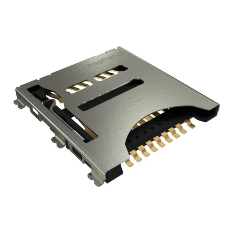 Amphenol (101019966912A) Memory Card Connector, MicroSD, 17 Contacts