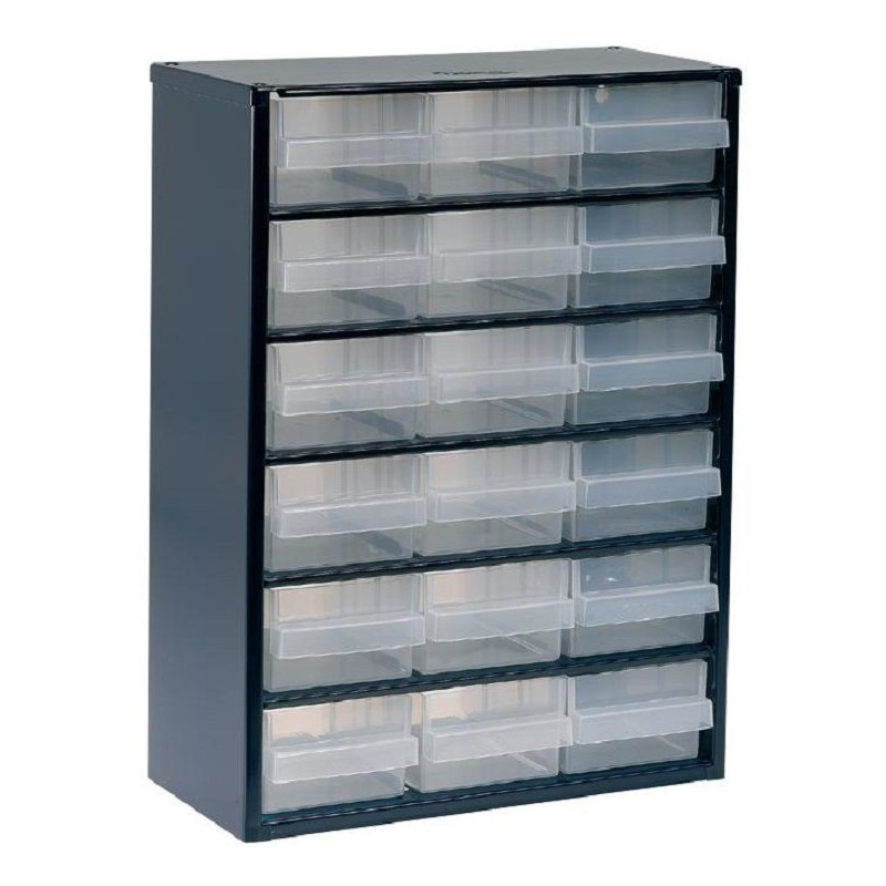 Raaco (137478) Storage Cabinet, 18 Drawer, Steel