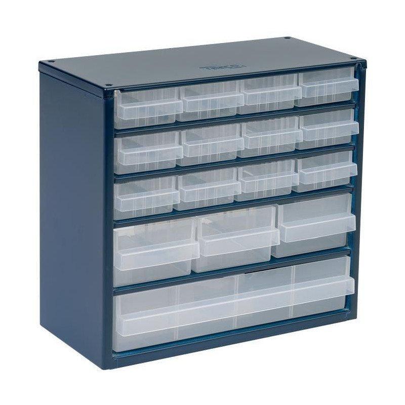 Raaco (137560) Storage Cabinet, 16 Drawer, Steel