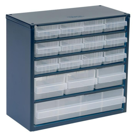 Raaco (137560) Storage Cabinet, 16 Drawer, Steel