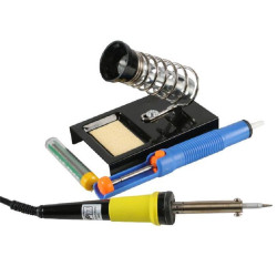 Duratool (D01855) Soldering Iron Kit, 30 W, Iron, Stand, Pump, Solder