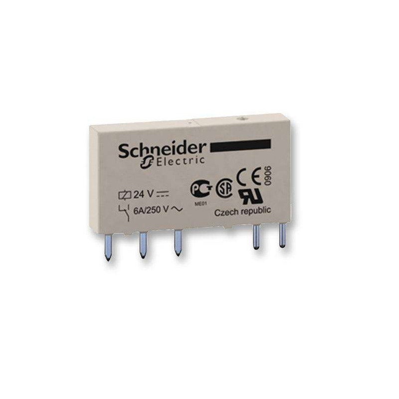 Schnieder, General Purpose Relay, RSL Series, Interface, SPDT, 24 VDC, 6 A