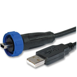 Bulgin Limited (PX0441/4M50) USB Cable, Type A Plug to Mini Type B Plug