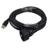 Bulgin Limited (PX0840/B/5M00) USB Cable, Type A Plug to Type B Plug, 5 m