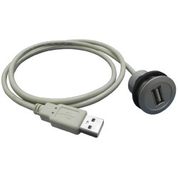 Harting 09 45 452 1921) USB Cable, Type A Plug to Type A Receptacle, 1 m